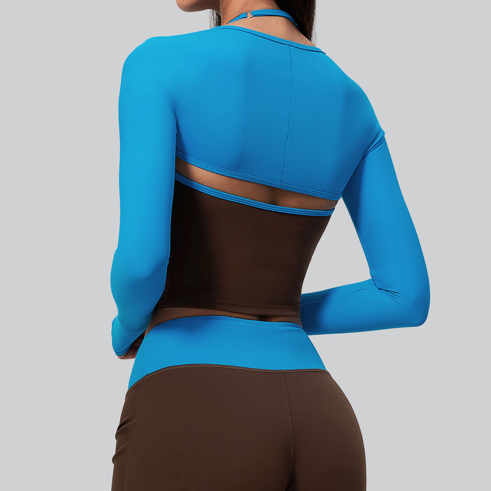 Women's Sports Crop Top Long S - Pilates Yoga Wrap Top review and price
