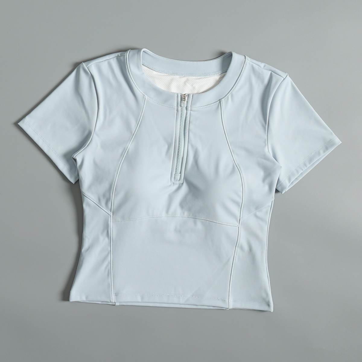 Women's Sporty Half-Zip Short  - Pilates Yoga Morning review and price