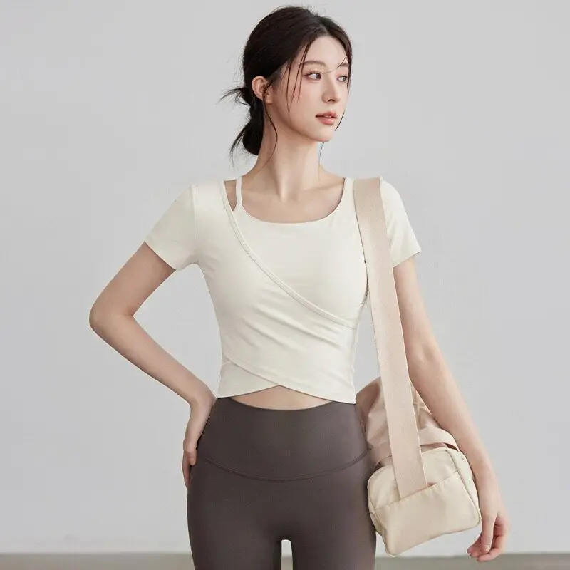Yoga Clothing Long-sleeved Sum - Pilates Yoga Wrap Top review and price