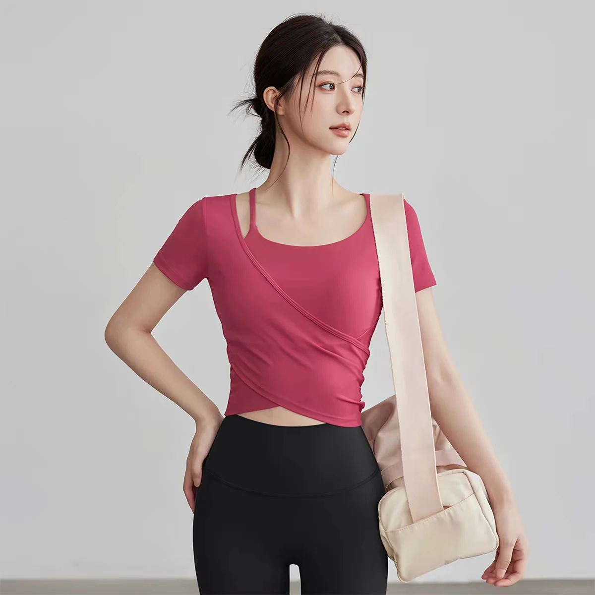 Yoga Clothing Long-sleeved Sum - Pilates Yoga Wrap Top review and price