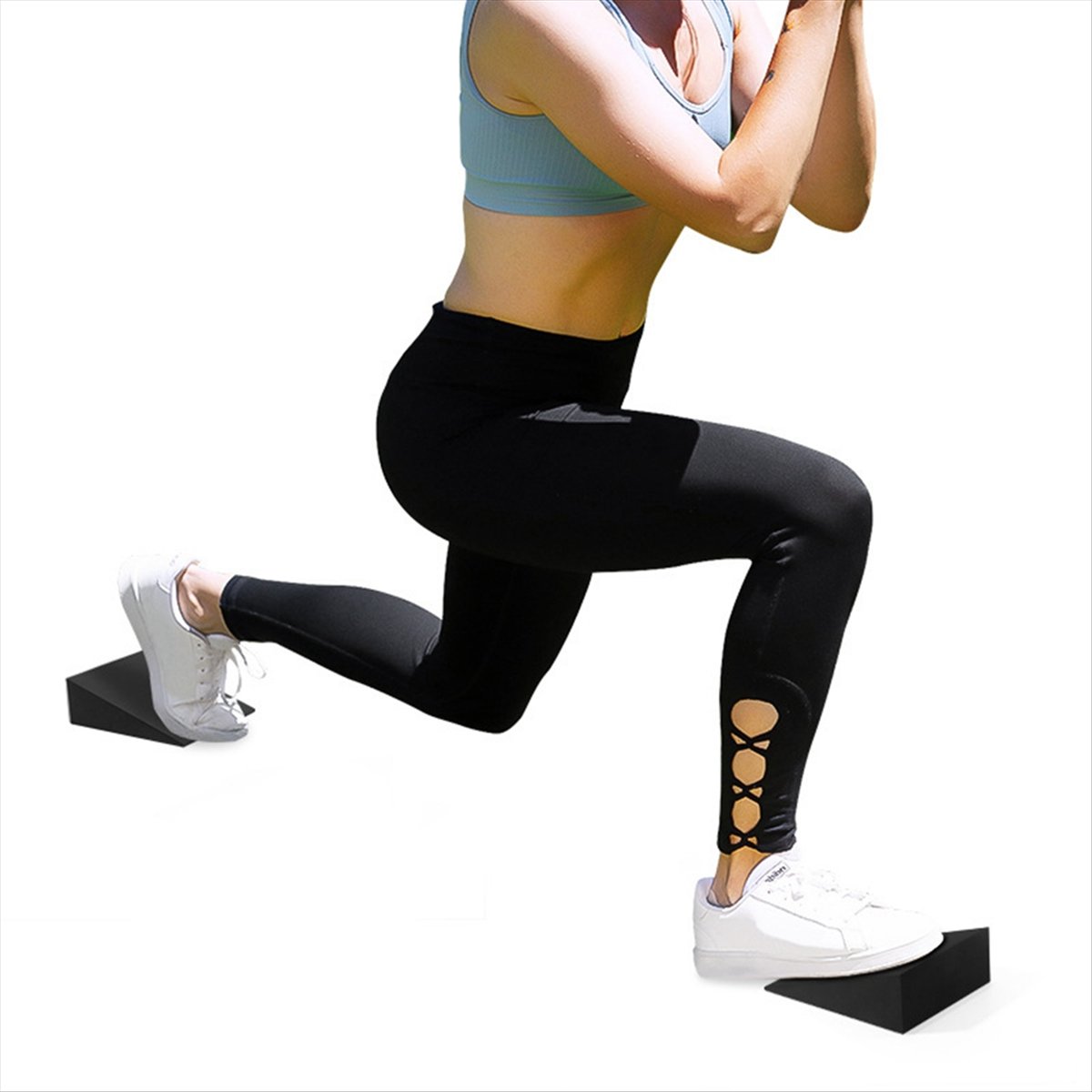 ABXY 2Pcs Yoga Wedge Blocks EV - Pilates Yoga Stretching review and price