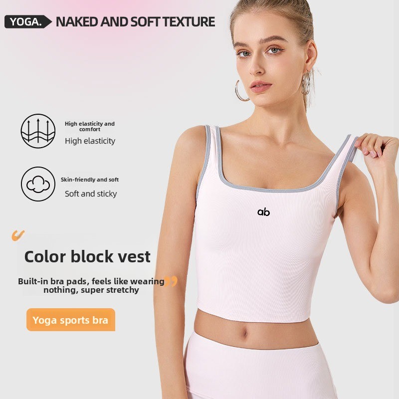 Women Summer Ribbed Yoga Tank  - Pilates Yoga Wrap Top review and price