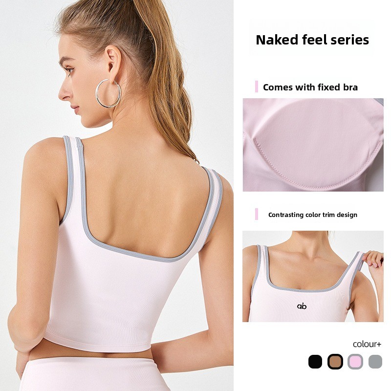 Women Summer Ribbed Yoga Tank  - Pilates Yoga Wrap Top review and price