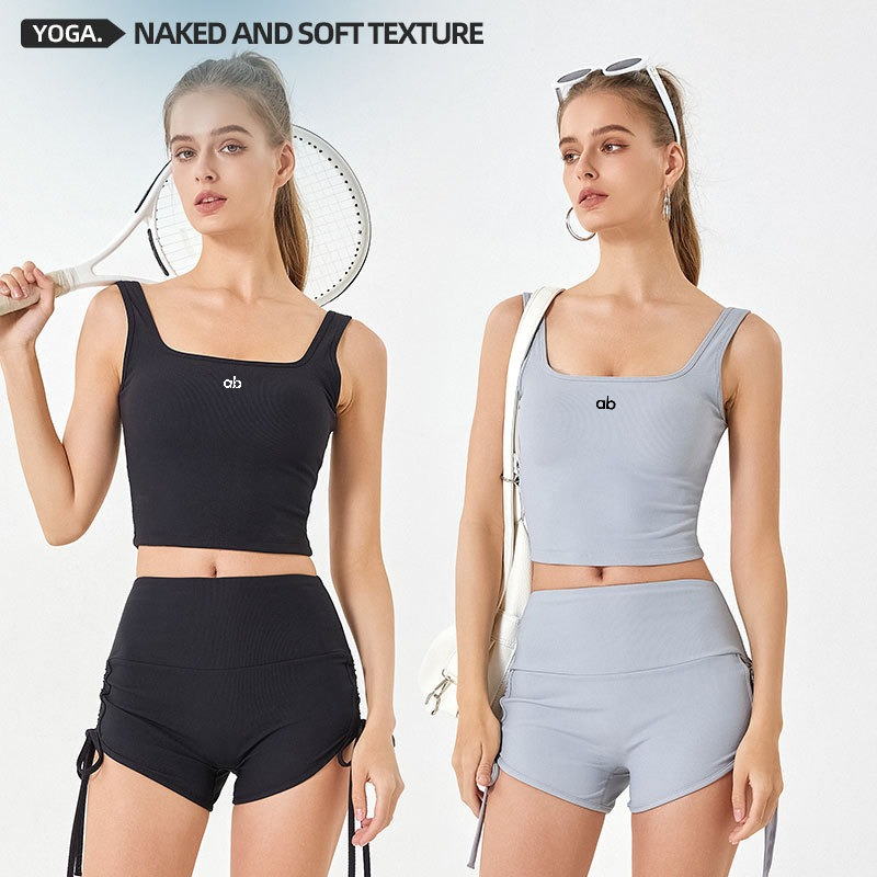 Women Summer Ribbed Yoga Tank  - Pilates Yoga Wrap Top review and price