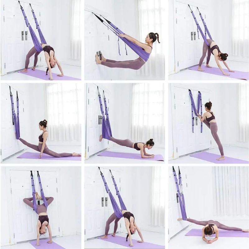 Adjustable Aerial Yoga Hammock - Pilates Yoga Stretching review and price